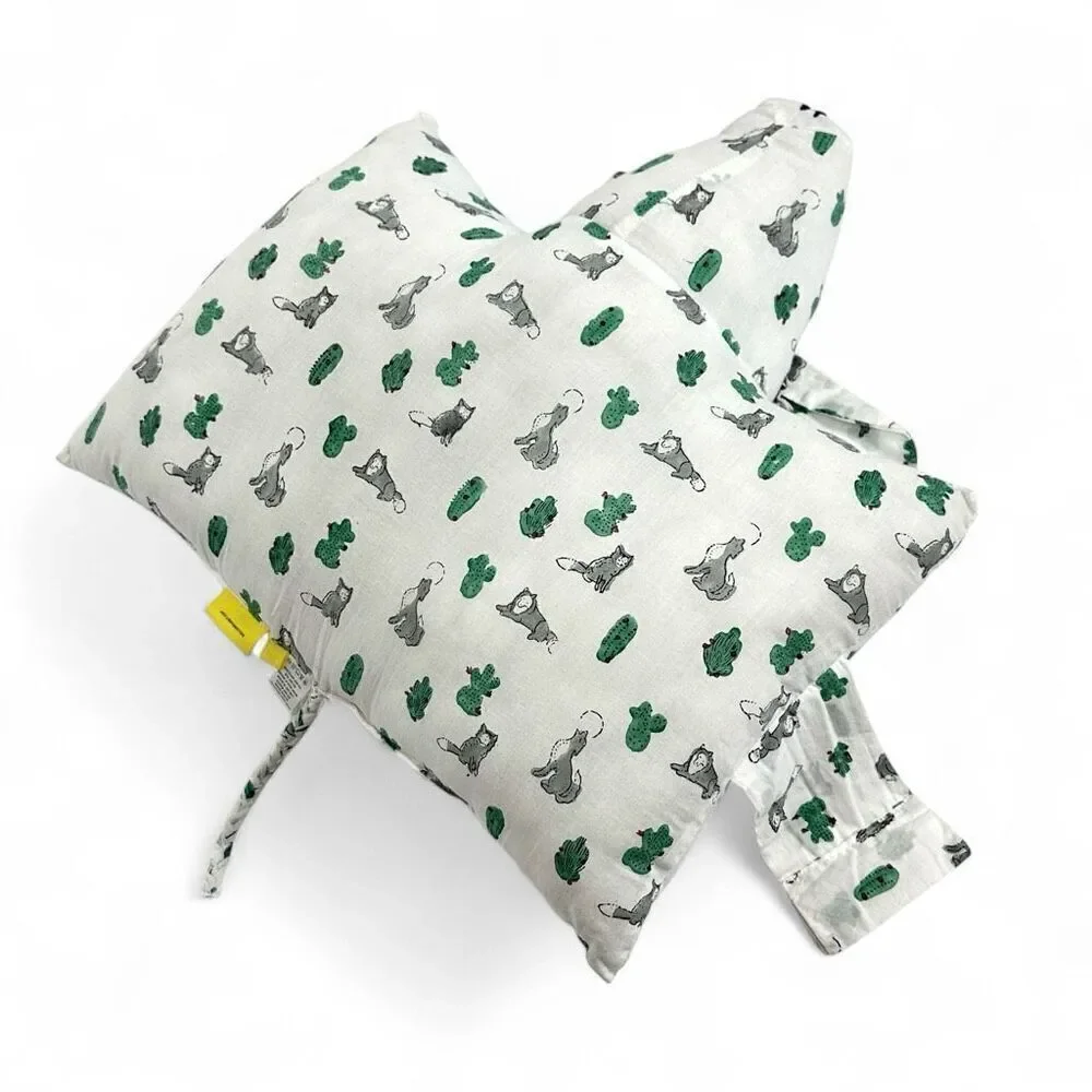 Roller Rabbit Little Piglet Kids Pillow Toy White Green Cotton India